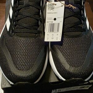 Adidas Black and White Runfalcon 3 Sneakers